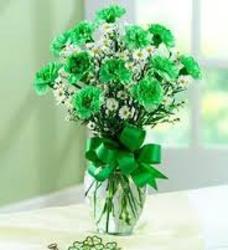 Green Carnations from Chillicothe Floral, local florist in Chillicothe, OH