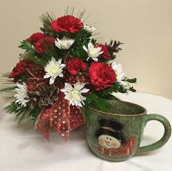 Smiling Snowman Soup Mug from Chillicothe Floral, local florist in Chillicothe, OH