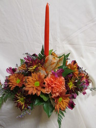 Single Candle Centerpiece from Chillicothe Floral, local florist in Chillicothe, OH