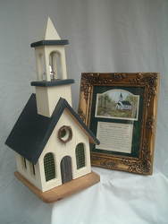 Church, Lighted Wood from Chillicothe Floral, local florist in Chillicothe, OH