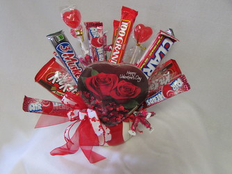 Valentine Candy Bokay from Chillicothe Floral, local florist in Chillicothe, OH